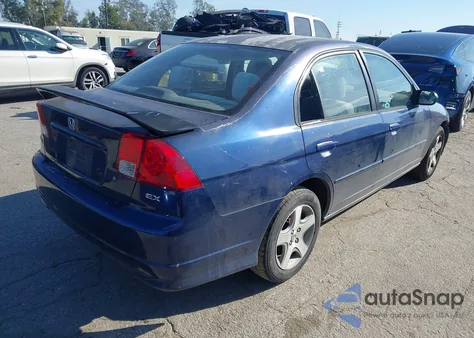 2005 Honda Civic Ex from USA, damaged, VIN 2HGES26825H539927